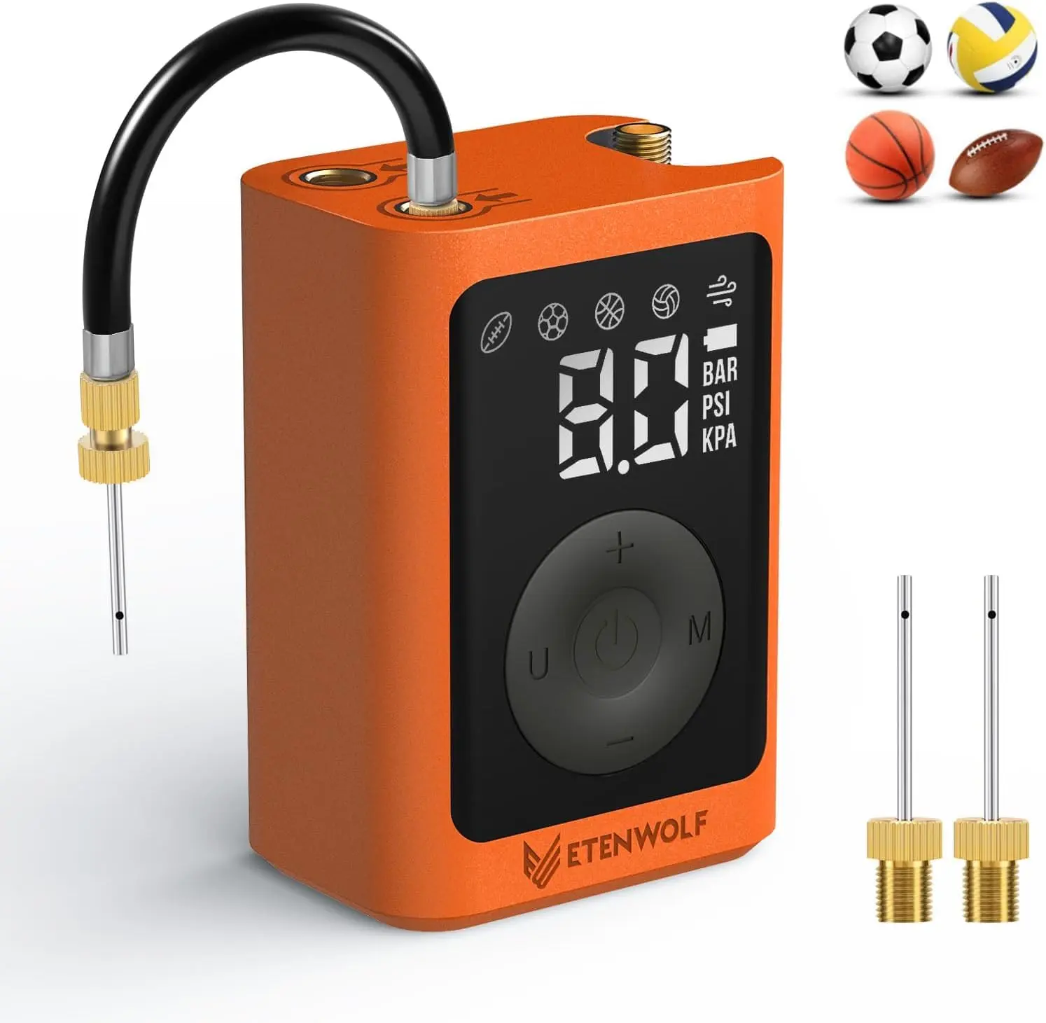 P300 Plus Ball Pump, Electric Basketball Pump Inflation Deflation | with 3200 mAh Rechargeable Battery and 2 Needles, Air Pump for All Sports Balls