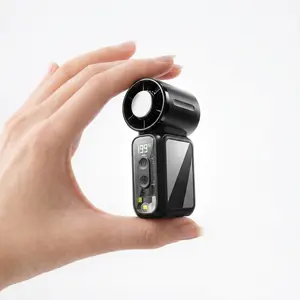 [199-Speed] ODIFORGO Super Mini turbo Fan for World Cup Travel, Makeup Drying & Hot Flashes, Portable Pocket Fan for Purse/Stadium