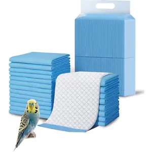 Disposable Super Absorbent Quick-Dry Bird Cage Liners Parakeet Cage Training Accessories for Cockatiels Canaries Parrots