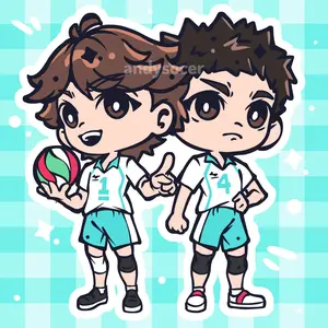 Voleyball Duo Sticker