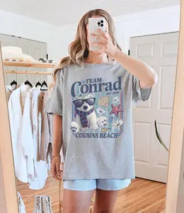 Team Conrad Junior Mint Bear Shirt, Summer I Turned Pretty Tee, TSITP Cousins Beach Fan Graphic T-Shirt, Summer Romance Book Fan