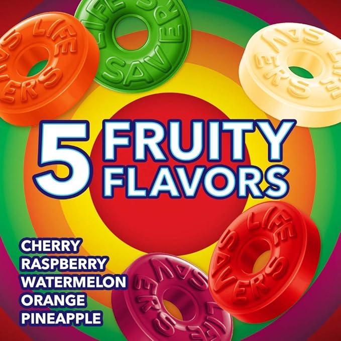 LIFE SAVERS Hard Candy Bag 5 Flavors 50-Ounce Party Size Individually Wrapped for Goodie Bags Road Trips Treats Offices Celebrations Halloween Treats for Trick-or-Treat & Fall Season Snacks Sweet Bonbon