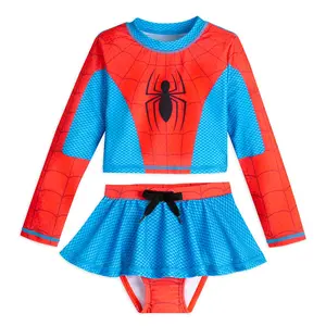 Disney Store Spider-Man Swimsuit for Girls – Two-Piece