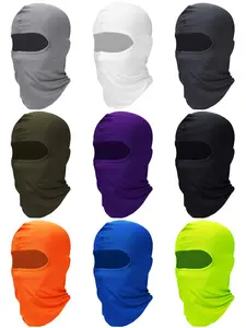 9 Pieces Balaclava Face Mask Summer Ski Mask Sun Protection Breathable Balaclavas for Men Women Cycling Outdoor Protective Gear Full Face