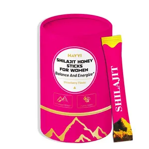 30 Sticks 500MG Pure Himalayan Shilajit Honey Sticks with Saffron,Shilajit Honey Sticks for Women with 75%+ Fulvic Acid,85+ Trace Minerals