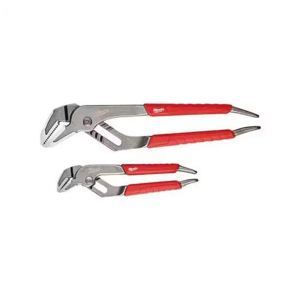 Milwaukee 6 in. and 10 in. Straight-Jaw Pliers Set (2-Piece) 48-22-6330