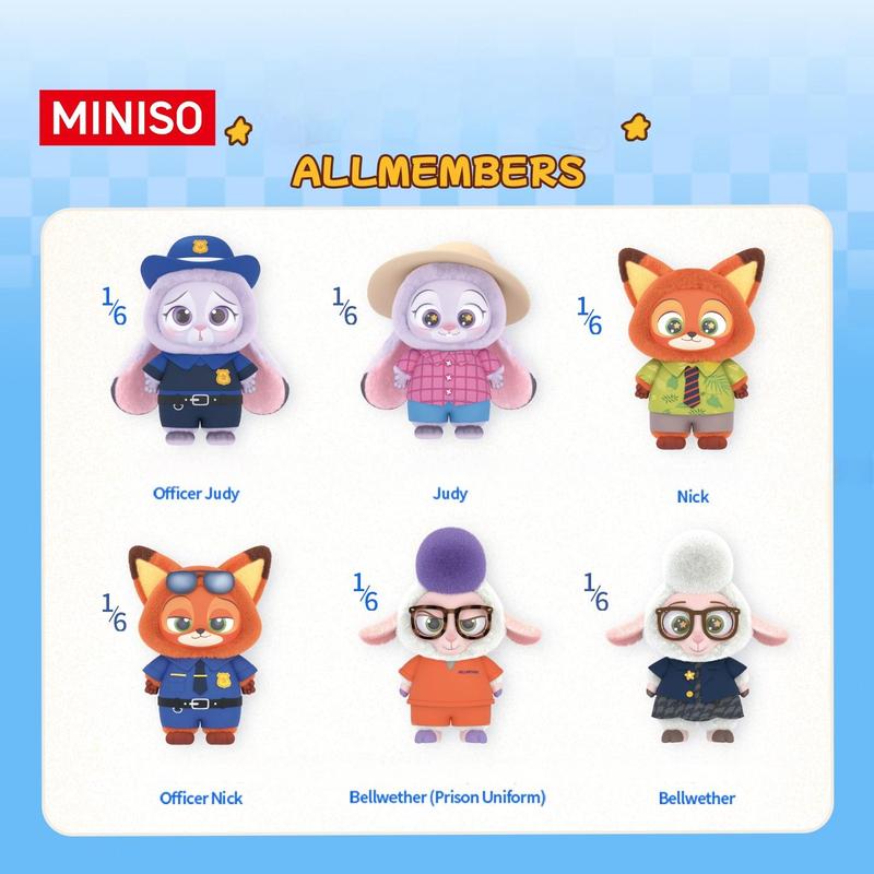 Disney Zootopia Series Vinyl Plush Toy Box - Cute Bag Charms, Judy Nick Plush Doll, Gifts for Boys or Girls, Couple Accessories Disney Zootopia Series Vinyl Plush Toy Box - Cute Bag Charms, Judy Nick Plush Doll, Gifts for Boys or Girls, Couple Accessories