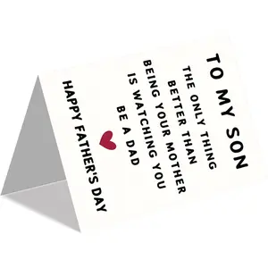 Smithtuy Father's Day Greeting Card, Gift for Son from Mom (Office Stationery Greeting Card)