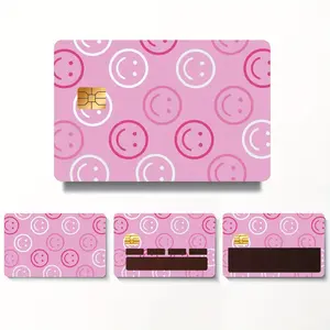 3pcs, 1pc Spare Smile Face Credit Card Sticker Skins for Transportation Key, Debit, Credit Card Covering Bank Card Slim, Debit Card Stickers Vinyl Skins