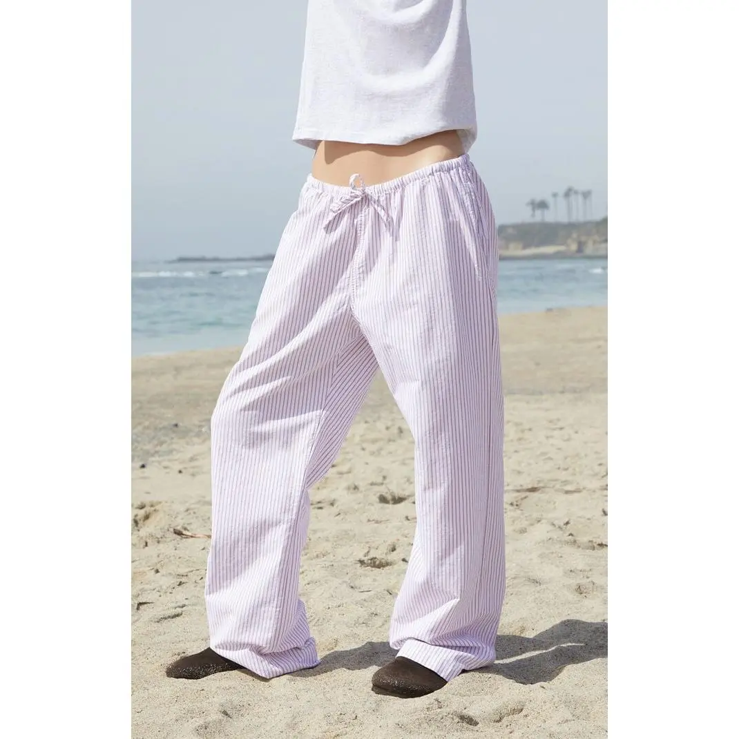 John Galt Women's Red & White Striped Anastasia Lounge Pants