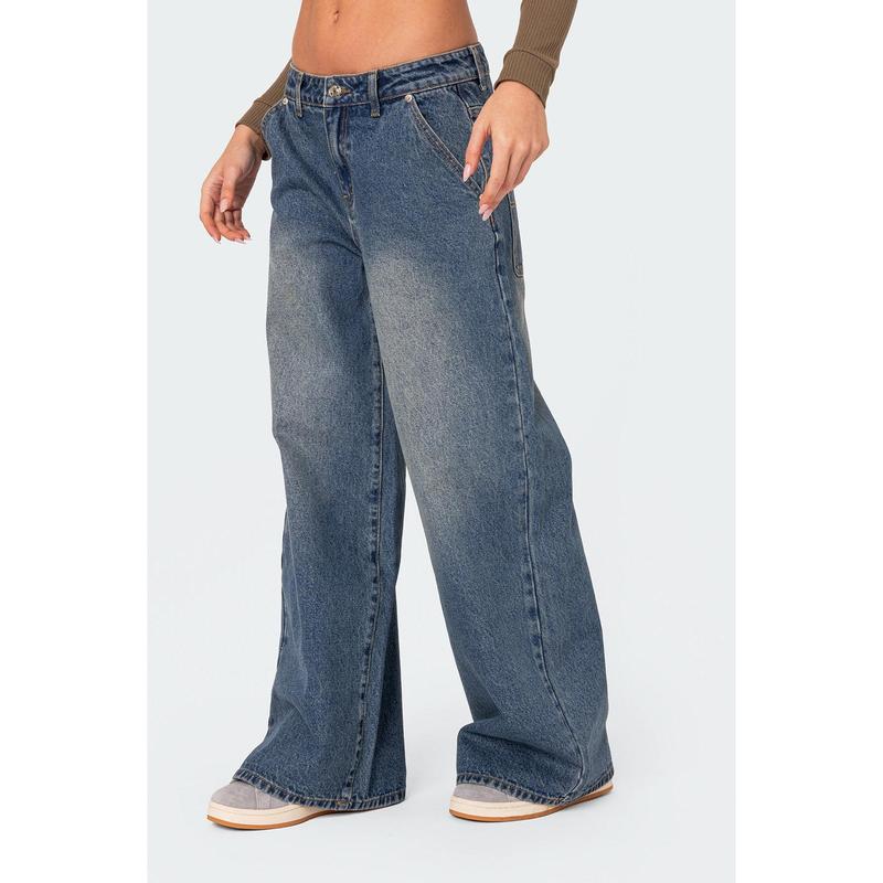 Jakarey Low Rise Baggy Jeans