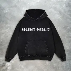 Silent Hill 2 Hoodie - Y2K Vintage Retro Horror Game Oversized 100% Cotton