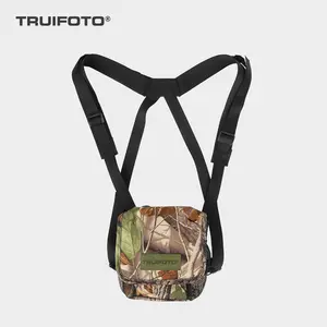 Streaming Equipment for Outdoor Adventures: Universal Binocular Case with Hunting Harness. 2 Mesh Pockets, Adjustable Straps - Perfect for Hiking, Backpacking & Outdoor Streaming. Doubles as Retro Camera Backpack Accessory! waterproof waist level tiktok