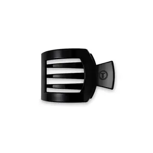 Teleties Jet Black Medium Flat Square Hair Clip
