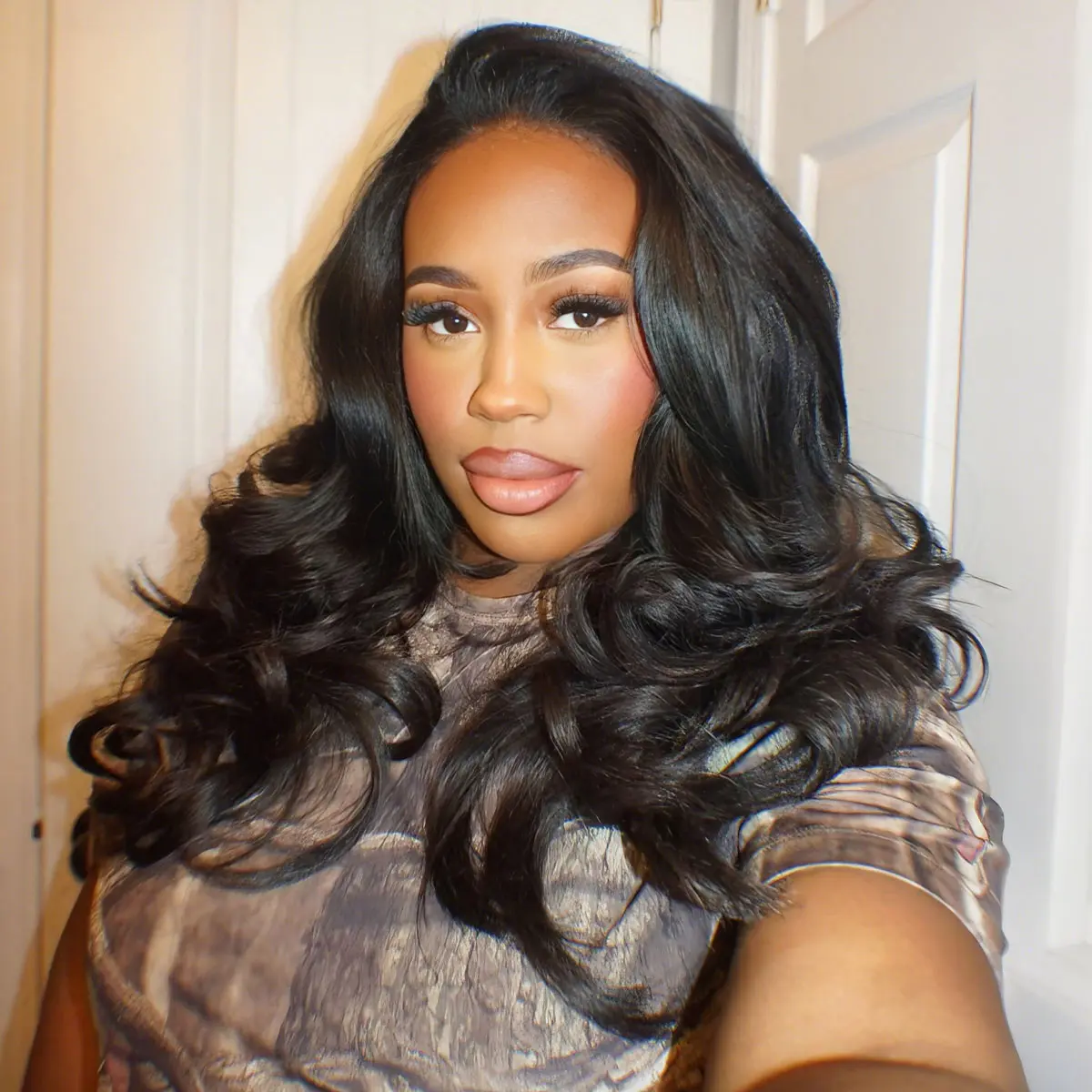 OQ HAIR Body Wave Half Wig Human Hair 250% Density Wear Go Glueless Wigs Human Hair 3 In 1 Half Wigs Drawstring Seamless Flip Wig Beginner Friendly