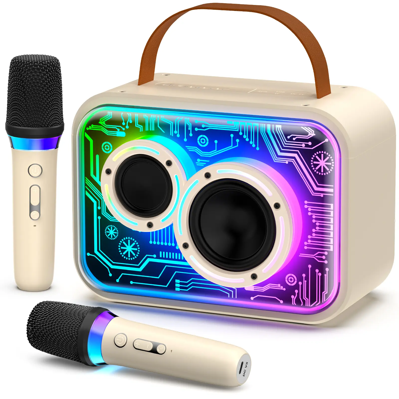 D30-T Karaoke Machine with 2 Wireless Microphones tiktokshopbacktoschool,back to school,back to school haul