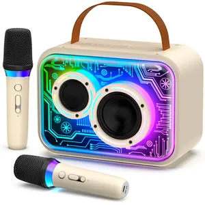 D30-T Karaoke Machine with 2 Wireless Microphones