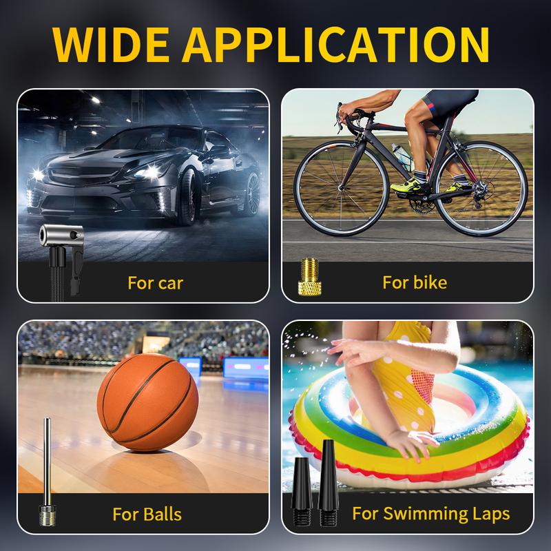 Portable Tire Inflator Air Compressor, Tire Inflator Tool,150psi Car Tyre Pump, LCD Pressure Display, Fast One-Button Smart Wireless Pump