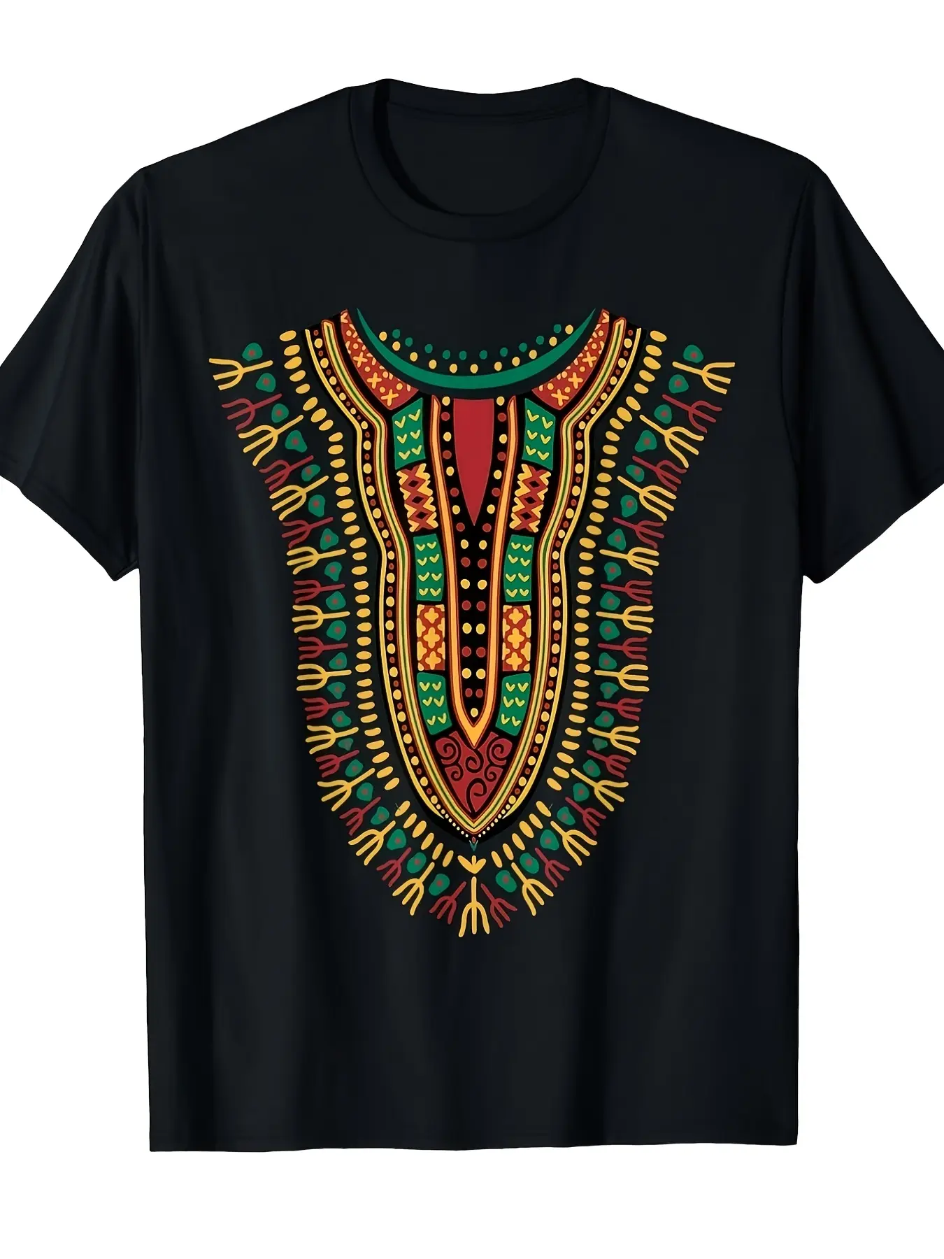 Men's Unisex's African Tribal Dashiki TShirt Sm He unisex soft cotton short sleeve t shirt, vintage graphic casual tee for men women teens, perfect birthday holiday gift for camping travel gym daily street  wear