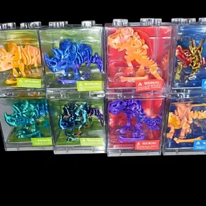 Viral 3d dinosaurs with connecting cubes.  great for stress relief. ( random dinosaur)