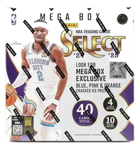 2024 Select Basketball Mega Box - 10 Packs - Ice Prizms, looking for Numbered Prizm, Zebra, Tiger, and Elephant - Ripped and Shipped