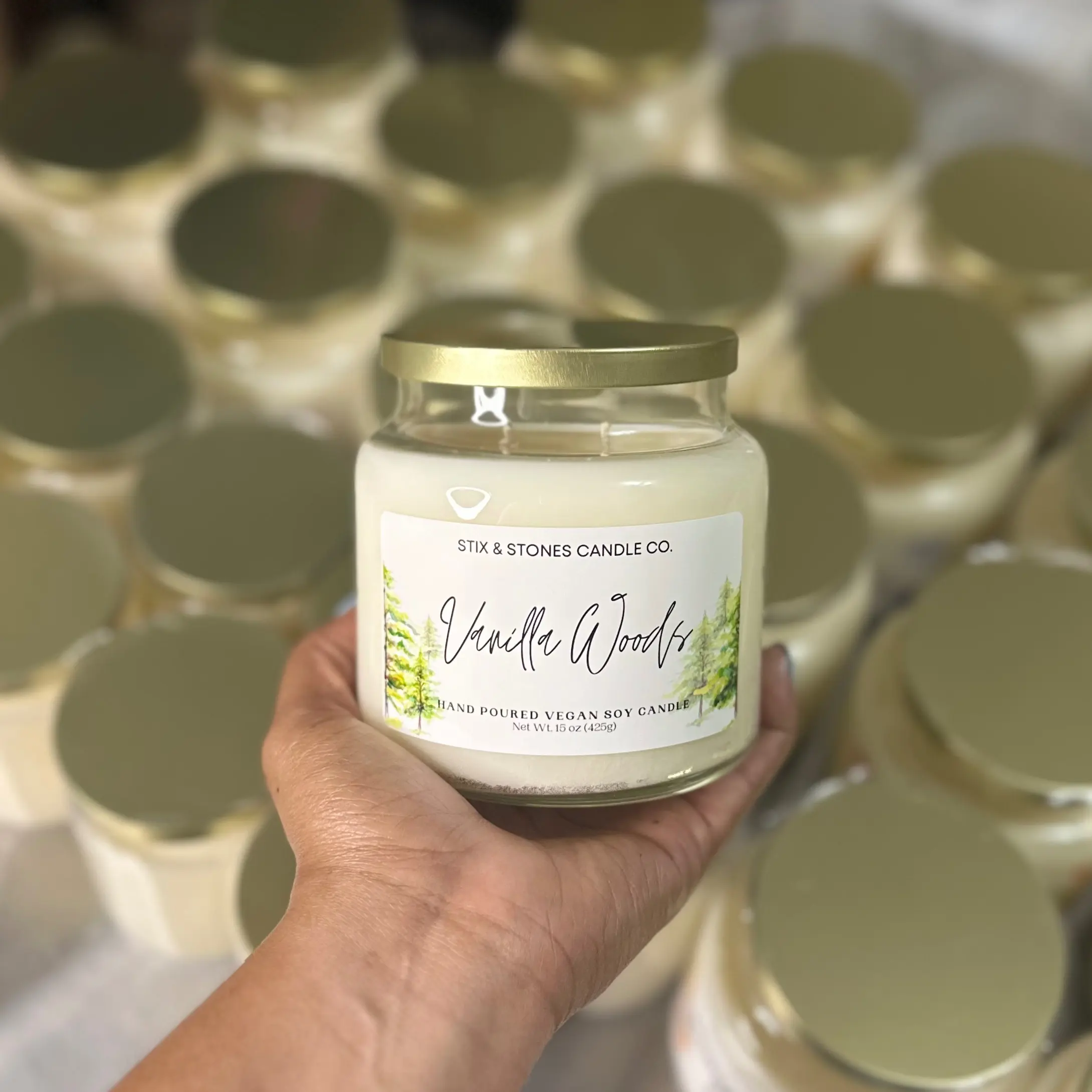 Vanilla Woods Toxin Free Candle | Vegan Chemical Free Home Fragrance | Mother’s Day | Handmade Birthday Gift