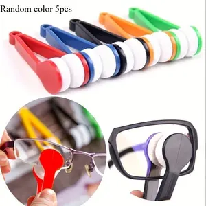 5pcs/set Portable Glasses Eraser Cleaning Brush Glasses Sheet Clip Glasses Cleaning Eraser Glasses Cleaning Tool Household Cleaning Tool