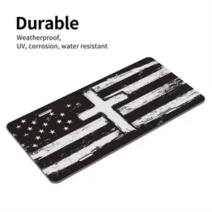 Crossed License Plate, Metal License Plate, Humorous Standard License Plate, Personalized Decoration, Suitable for Men/Women's Cars, Size 6x12inch - Polished Aluminum Alloy