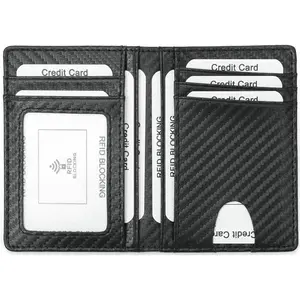 Minimalist Front Pocket Wallet - RFID Blocking  Slim Bifold Wallet for Men Women