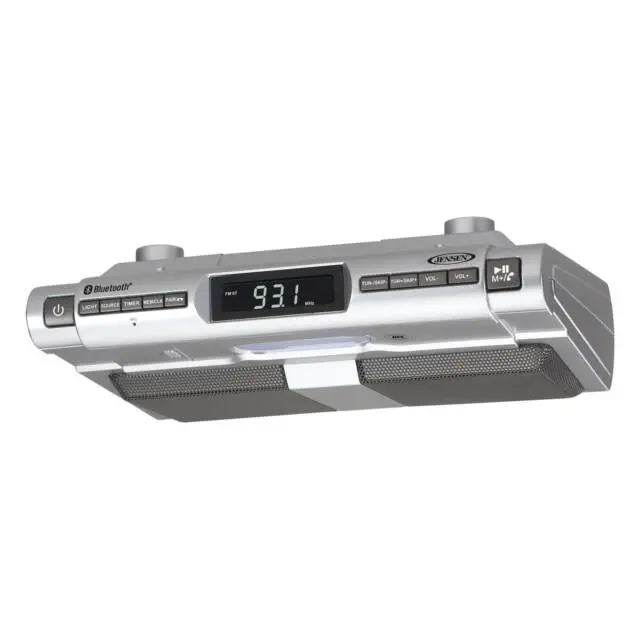 Jensen SMPS628 Under Cabinet Universal Bluetooth Music System