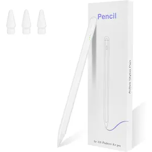 Stylus Pen for Ipad Pencil (2018-2025) - 2X  Charge Compatible with  Pencil Pro 13"/12.9"/11"/M4, iPad 11/10/9/8/7/6/th Gen, Air 7/6/5/4/3/M3/M2, Mini7/6/5th, White
