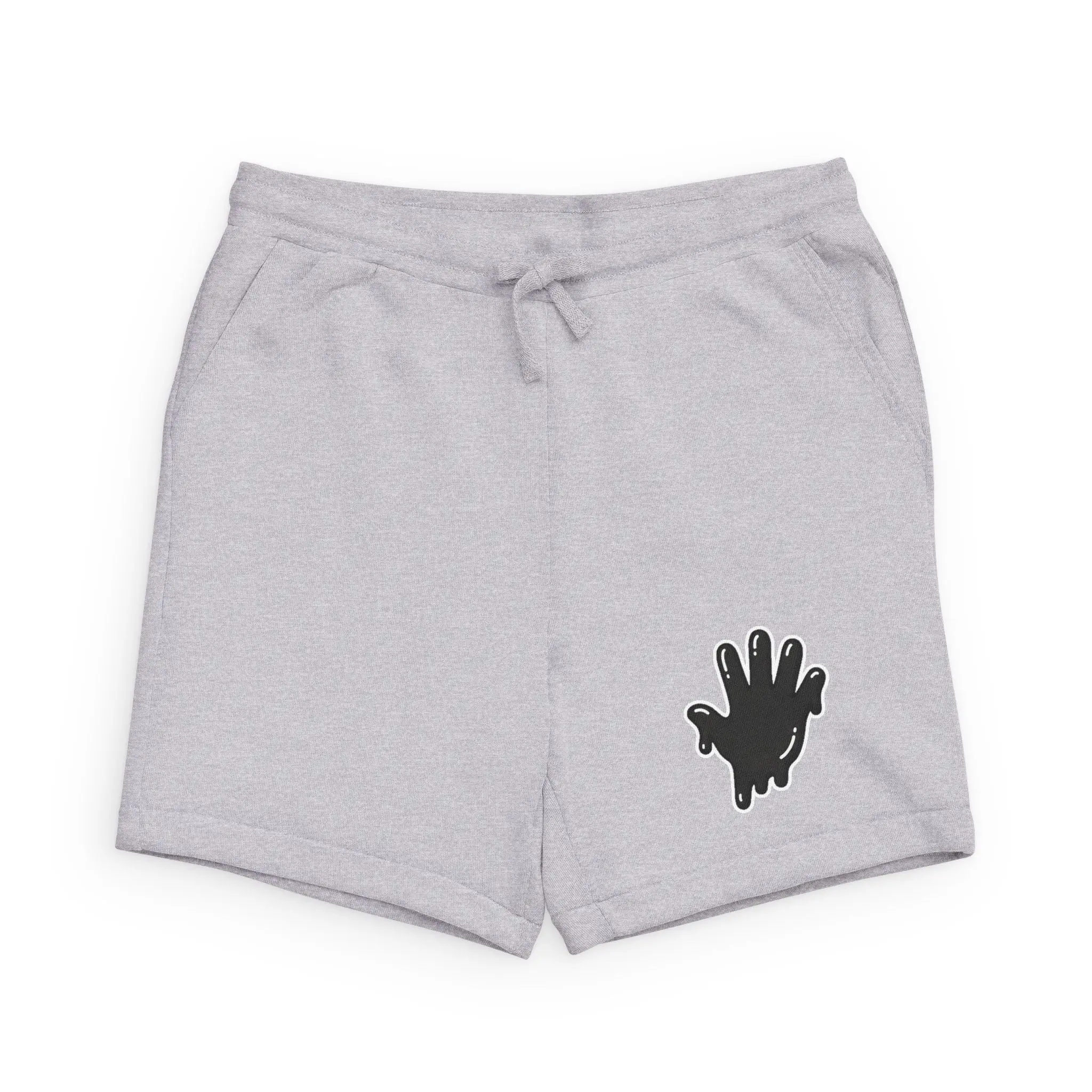 The Slime Shop Unisex Sponge Fleece Sweatshorts — Athletic Heather / Black Slime In 5