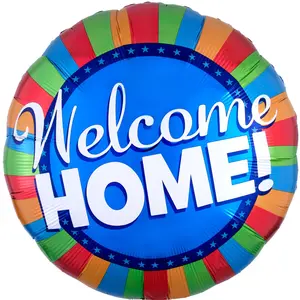 Colorful Welcome Home SuperShape Foil Balloon