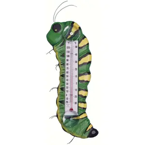Bobbo from Songbird Essentials Green & Yellow Caterpillar Large Window Thermometer