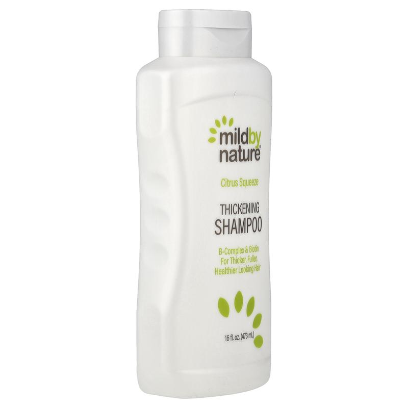 Mild By Nature Thickening Shampoo, B-Complex + Biotin, Citrus Squeeze, 16 fl oz (473 ml)
