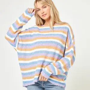 L Space - Cozy Clouds Sweater - Beautiful Skies Stripe (Add-On)