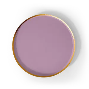 Gold Pink Paper Plate (8pcs)