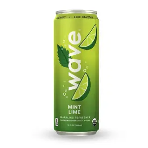 WAVE Mint Lime Refresher - Low Calorie Beverage, Organic, 12 fl oz (355 mL)