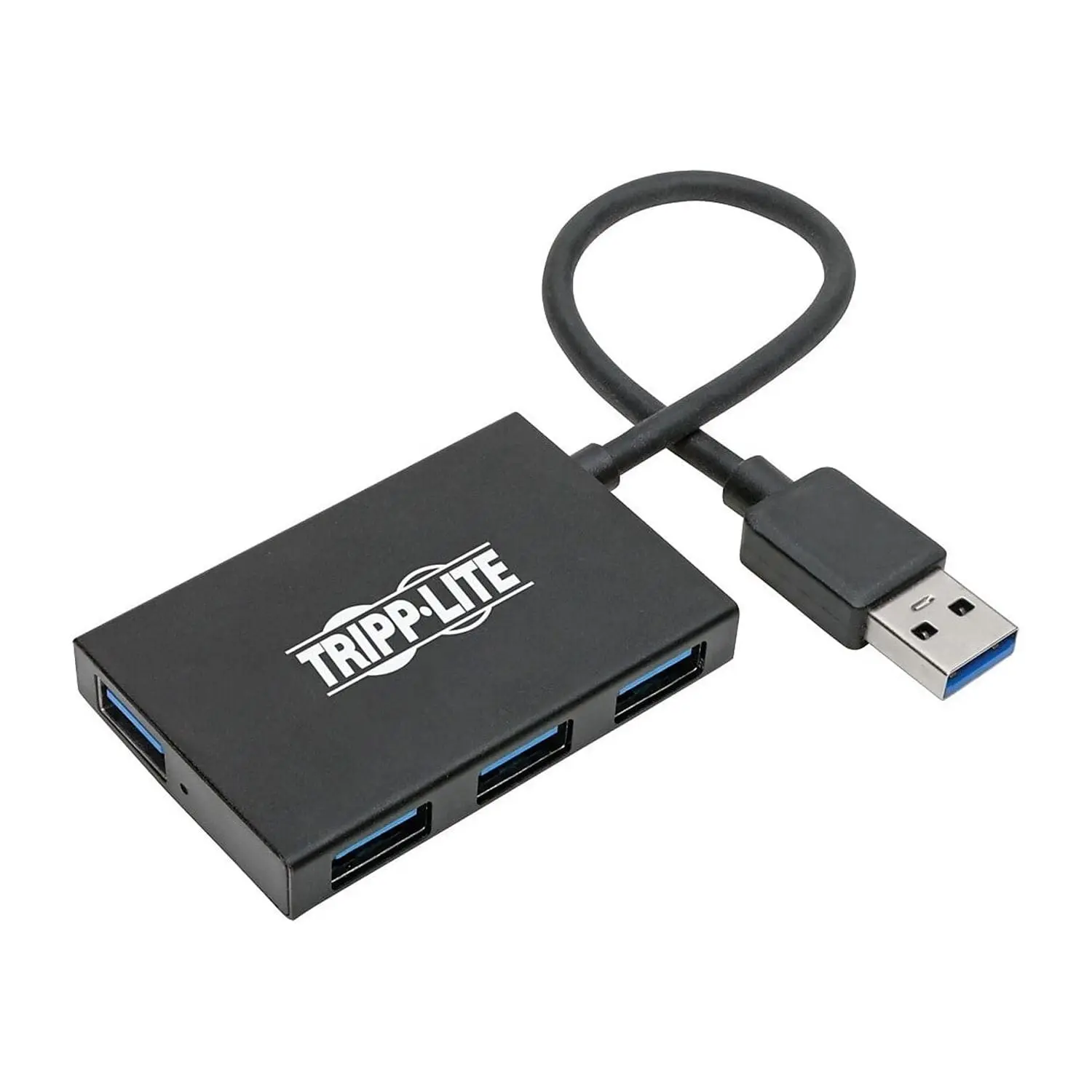 Tripp Lite 4-Port SuperSpeed USB-A Hub - 5Gbps, Compact Aluminum Design, Compatible with Plug-and-Play USB Cables