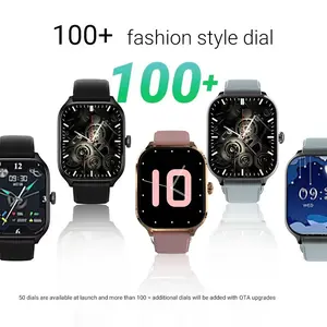 Heart Rate Health Monitor Bluetooth-compatible Call Gaming Music Sports Alarm Step Counter Wireless Smart Watch, Lithium Ion Battery, iOS Compatible