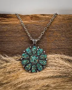 Valera Aqua Cluster Fashion Necklace