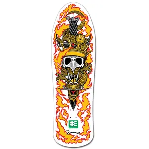 Everybody Skates Skateboard Deck Kings Big Board White 12.3" x 40"