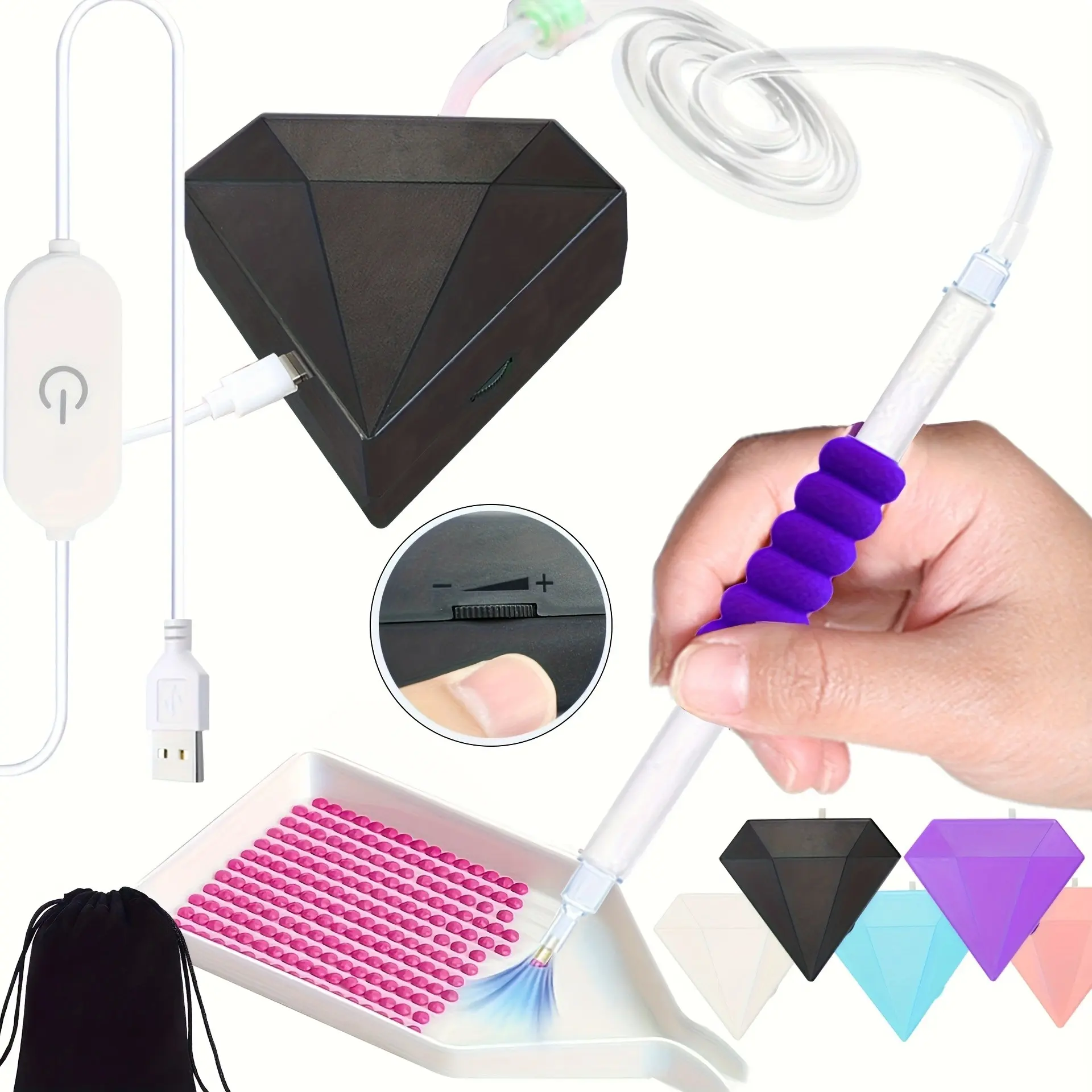 Diamond Art Painting Pen Set for Adults, Vacuum Diamond Art Drawing Pens, Diamond Art Accessories Tools, Diamond Painting Accessory Kit, Diamond Painting Kits, Craft