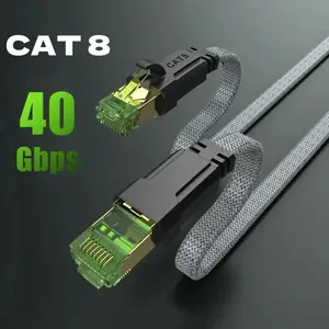 Cat8 Ethernet Cable, 40gbps High-Speed Transmission, 2000mhz Bandwidth, Ideal for Gaming Pcs, Gaming Ethernet Cable,Routers, Low Latency, Smooth Network Performance, Network Cord