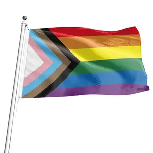 Rainbow Flag, 90x150cm Colorful Peace Flag, Indoor & Outdoor Hanging Flag, Festive & Party Supplies for Parade, Event & Indoor Outdoor, Party Decorations Banners