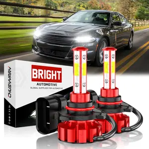For Dodge Charger 2016 2017 2018 2019 2020 2021 -2PC 6K White 9005 LED Headlight Bulbs Hi/Lo Beam