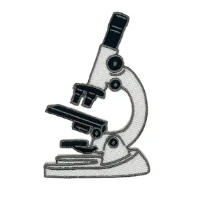 Microscope Embroidered Iron-on Patch