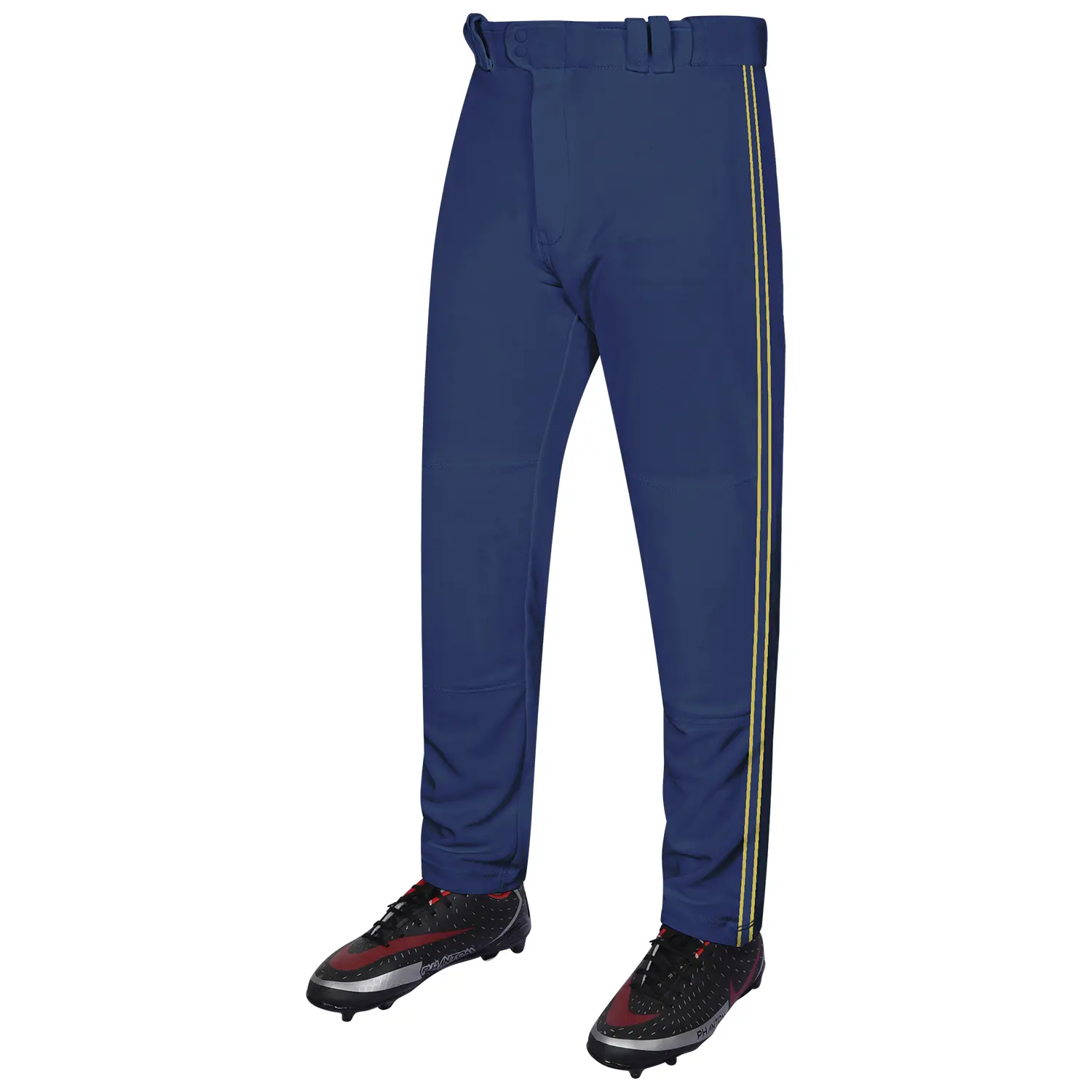 Exxact Sports Proline Men's & Youth Baseball Pants, Relaxed Fit Striped Stretch Fabric with Reinforced Knees and Open Bottom, Male, Stain, All Seasons, Multi-Size, Striped Pattern, Anti-Odour, Baseball & Softball, Breathable, 1 Month, Lightweight, Machine