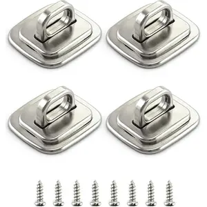 Laptop Cable Lock Anchor, 4 Pack Steel Desk Mount Anchor Accessory, Security Anchor Base Plate for Laptop Cable Locks, for Keyed or Combination Cable Locks