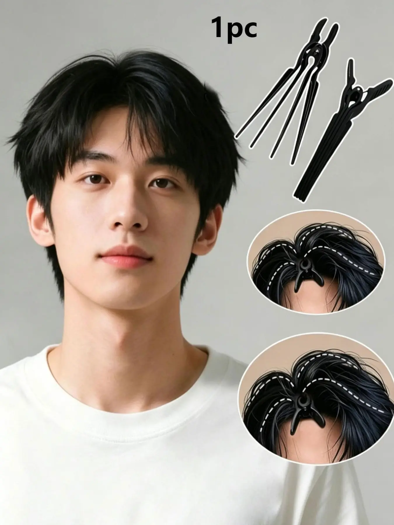 Natural Volume Root Lifter Hair Clip, Invisible Hair Clip for Bangs and Volumizing, Non-Slip for Short/long Hair, Instant Height Boost, Unisex Hairstyle Enhancer, Curtain Bangs Hair Clip